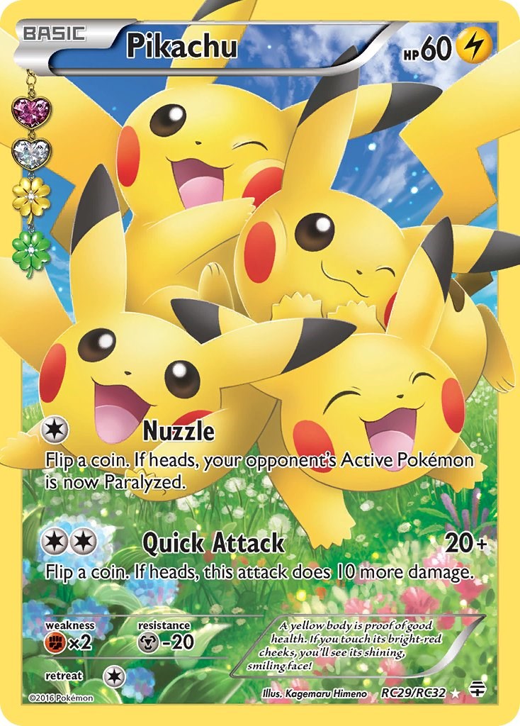 Pikachu ポケモンカード Pikachu (Full Art) [GEN - RC29/RC32] – Cartes Leo