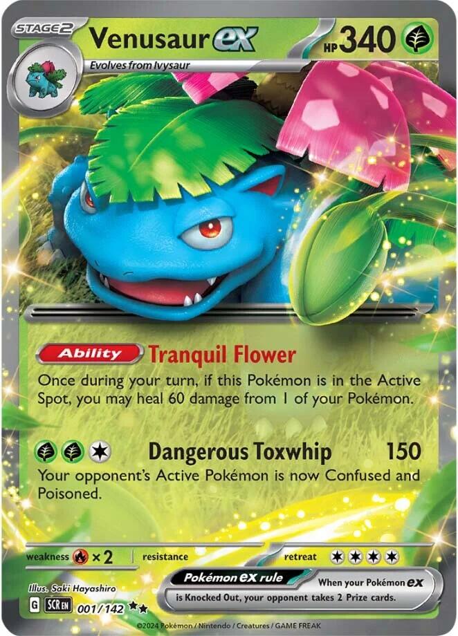 Venusaur ex [SCR - 001/142] – Cartes Leo