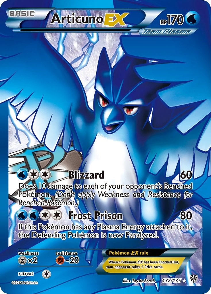 Articuno EX (Team Plasma) (132 Full Art) [PLS - 132/135] – Cartes Leo