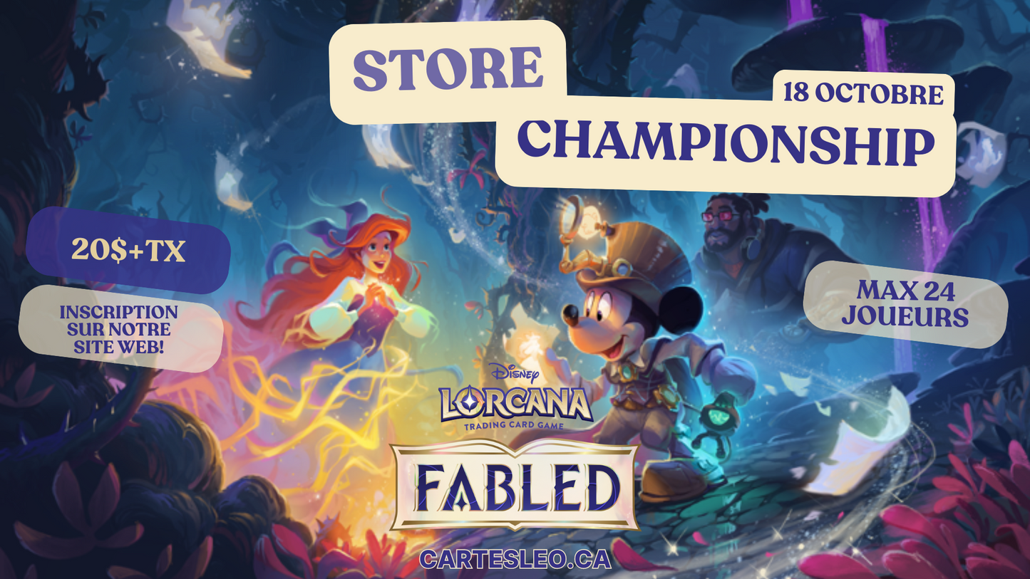 The Lorcana Store Championship is coming! Are you ready for the new Fabled meta?