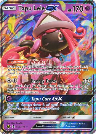 Tapu Lele GX (60a/145) (Carte alternative) (Carte Jumbo) [Soleil et Lune : Guardians Rising] 