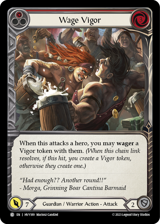 Wage Vigor (Rouge) [HVY189] (Heavy Hitters) Rainbow Foil 