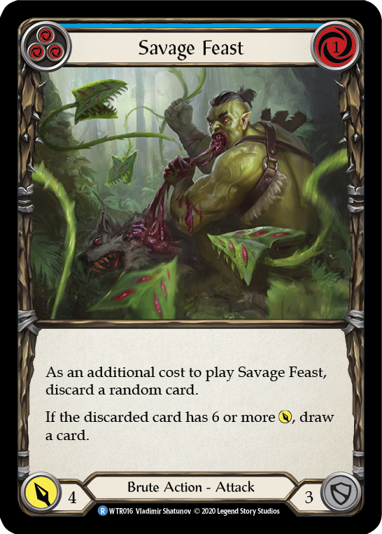 Savage Feast (Bleu) [U-WTR016] (Bienvenue chez Rathe Unlimited) Rainbow Foil illimité 