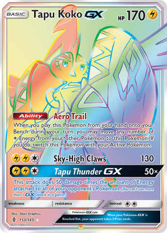 Tapu Koko GX (153/145) [Soleil et Lune : Guardians Rising] 