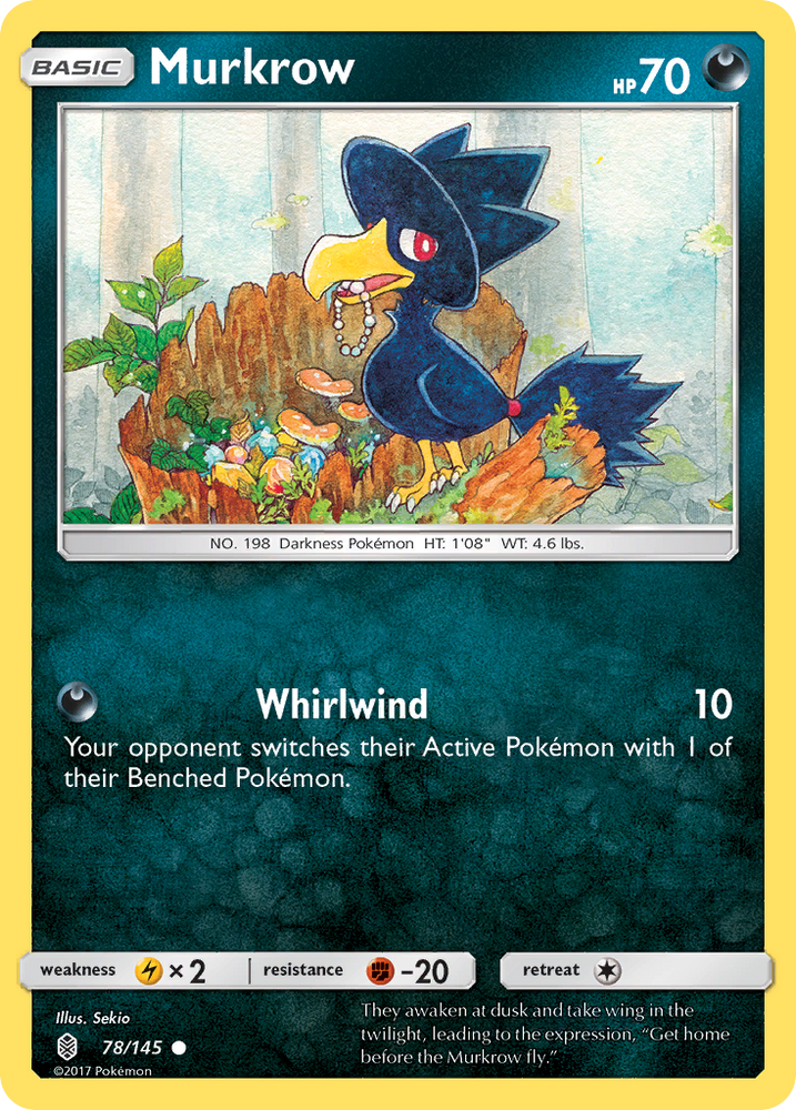 Murkrow (78/145) [Soleil et Lune : Guardians Rising] 