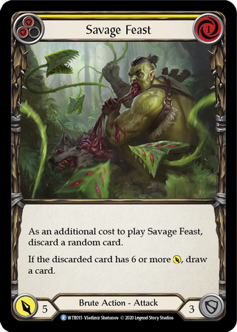 Savage Feast (Jaune) [U-WTR015] (Bienvenue chez Rathe Unlimited) Rainbow Foil illimité 