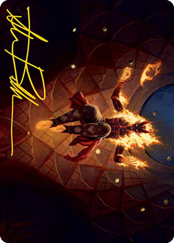 Yusri, Fortune's Flame Art Card (Signature estampillée or) [Modern Horizons 2 Art Series] 