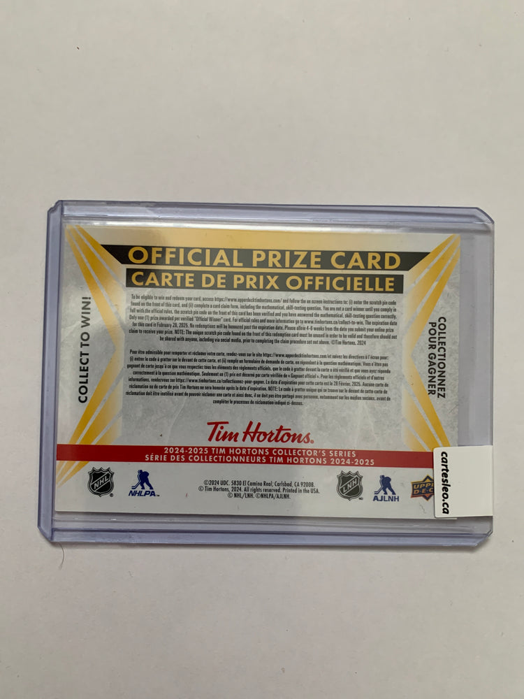 2024-25 Tim Hortons Prize Card SPORTSNET+ PREMIUM ANNUAL SUBSCRIPTION