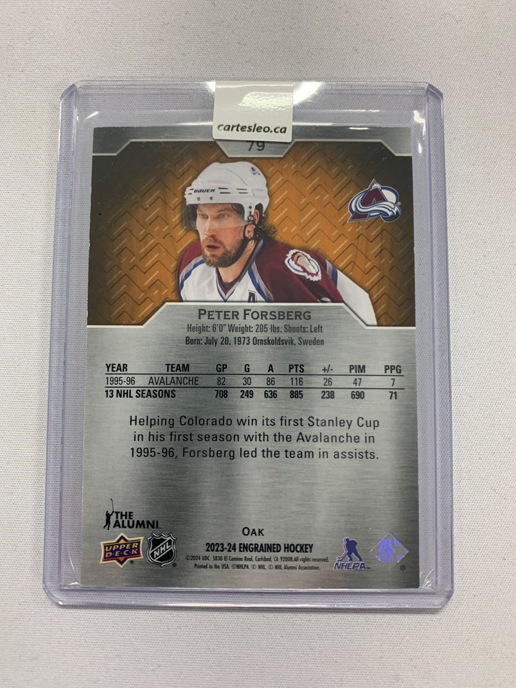 2023-24 ENGRAINED Peter Forsberg Legends Oak 080/299 #79