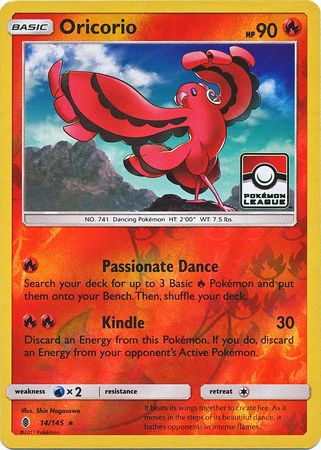 Oricorio (14/145) (Promo de la Ligue) [Soleil et Lune : Guardians Rising] 