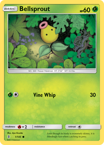 Bellsprout (1/145) [Soleil et Lune : Guardians Rising] 