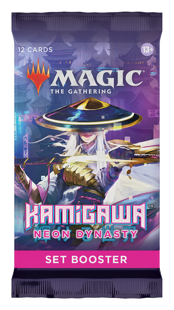 Kamigawa : Neon Dynasty - Affichage des boosters de set 