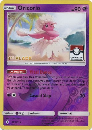 Oricorio (55/145) (1ère place de la promotion de la Ligue) [Soleil et Lune : Guardians Rising] 