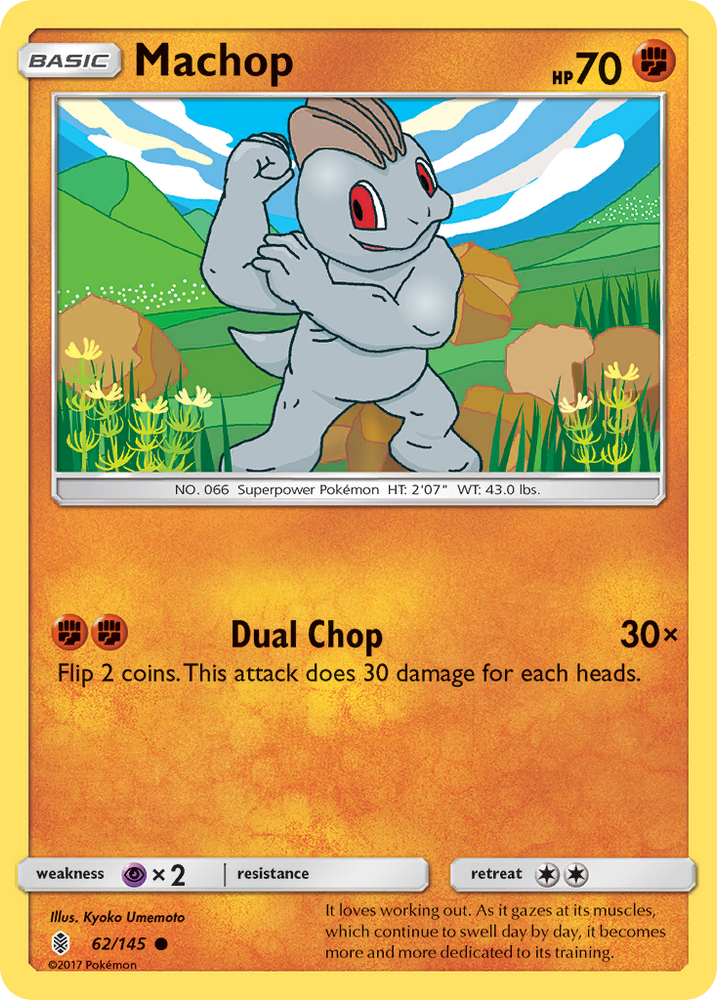 Machop (62/145) [Soleil et Lune : Gardiens Rising] 