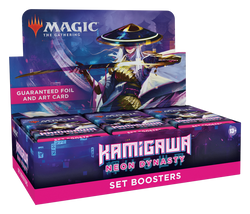 Kamigawa : Neon Dynasty - Affichage des boosters de set 