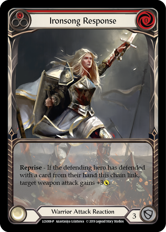 Réponse Ironsong (Rouge) [LGS008-P] (Promo) 1ère édition Normal 