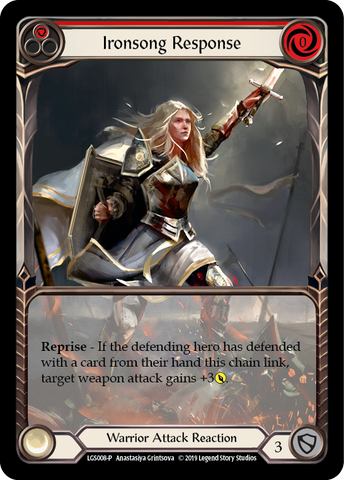 Réponse Ironsong (Rouge) [LGS008-P] (Promo) 1ère édition Normal 