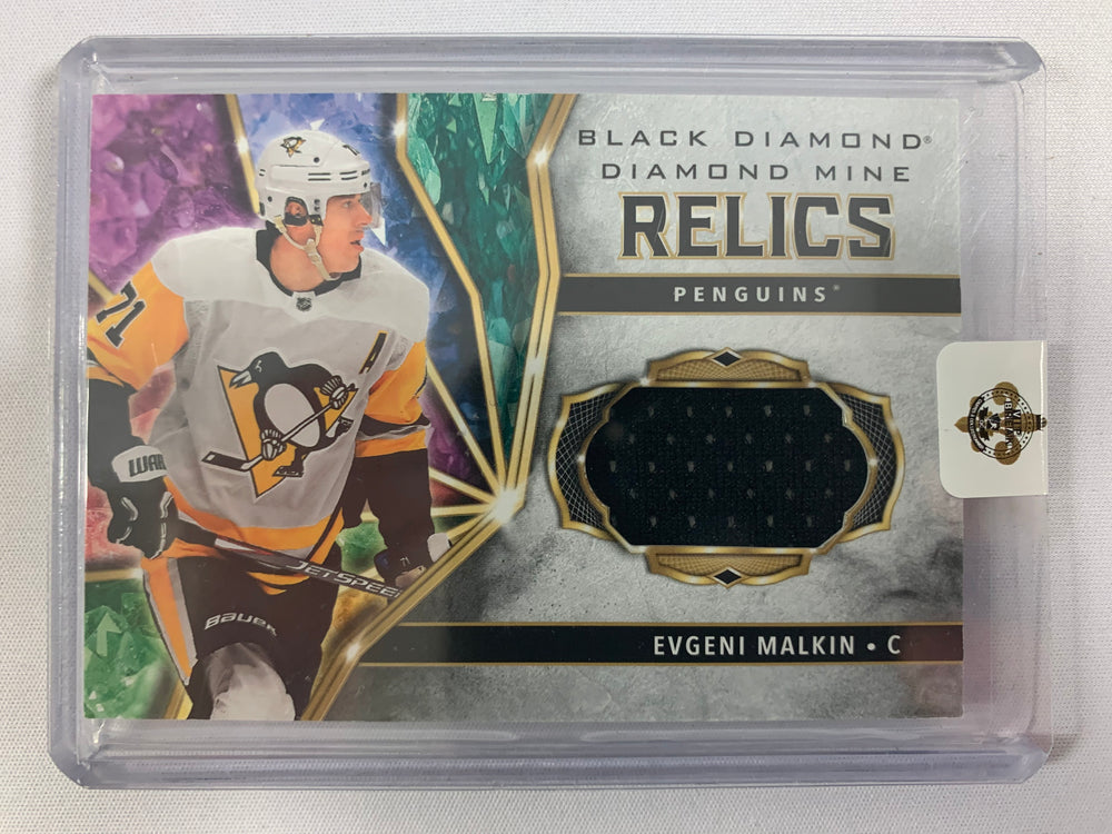 2020-21 Upper Deck Black Diamond Diamond Mine Relics Evgeni Malkin #DMR-EM