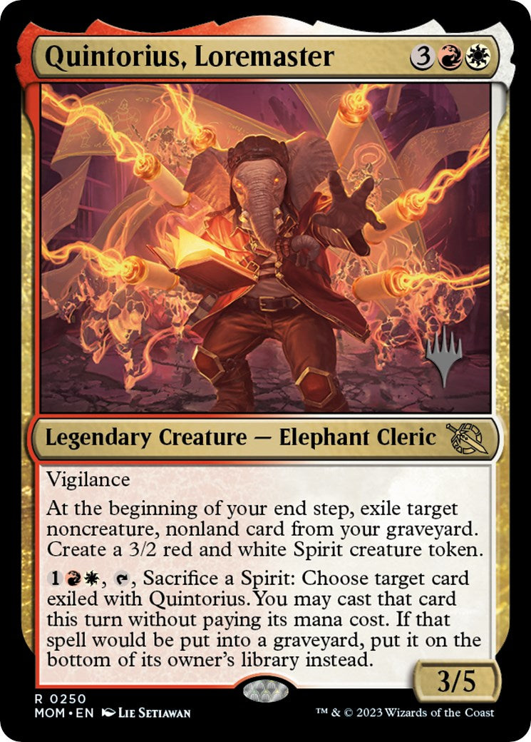 Quintorius, Loremaster