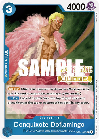 Donquichotte Doflamingo (Juge) [Cartes promotionnelles One Piece] 