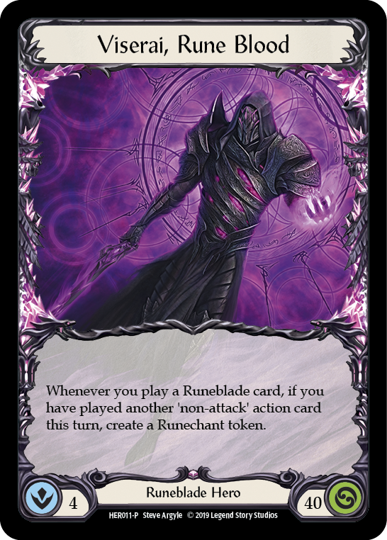 Viserai, Rune Blood [HER011-P] (Promo) 1ère édition Cold Foil 