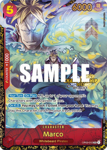 Marco (Championnat 2023) [Cartes promotionnelles One Piece] 