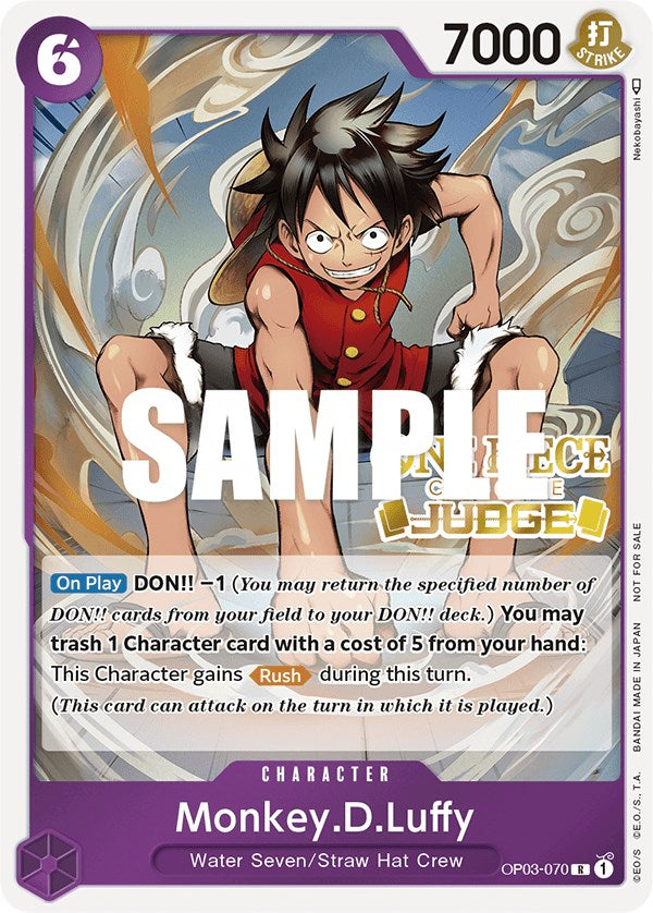 Monkey.D.Luffy (Judge Pack Vol. 2) [Cartes promotionnelles One Piece] 