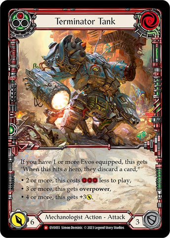 Terminator Tank (Extended Art) [EVO055] (Lumières vives) Rainbow Foil 