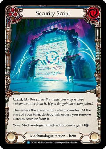 Script de sécurité [EVO080] (lumières vives) Rainbow Foil 