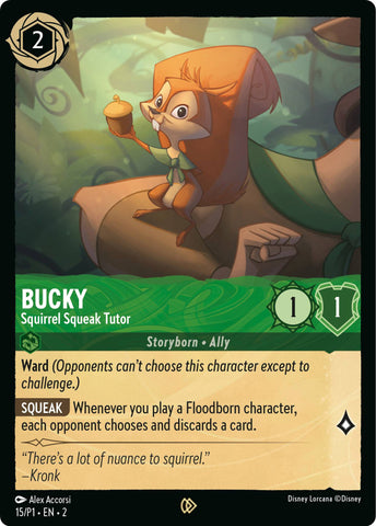 Bucky - Squirrel Squeak Tutor (15) [Cartes promotionnelles] 