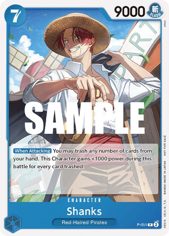 Shanks (Kit de combat scellé Vol. 1) [Cartes promotionnelles One Piece] 