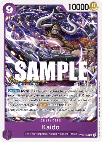 Kaido (Tournament Pack Vol. 5) [Cartes promotionnelles One Piece] 