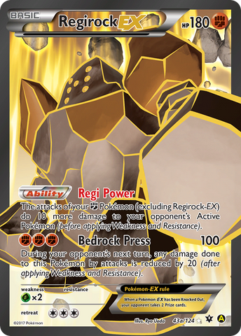 Regirock EX (43a/124) [Promotions artistiques alternatives] 