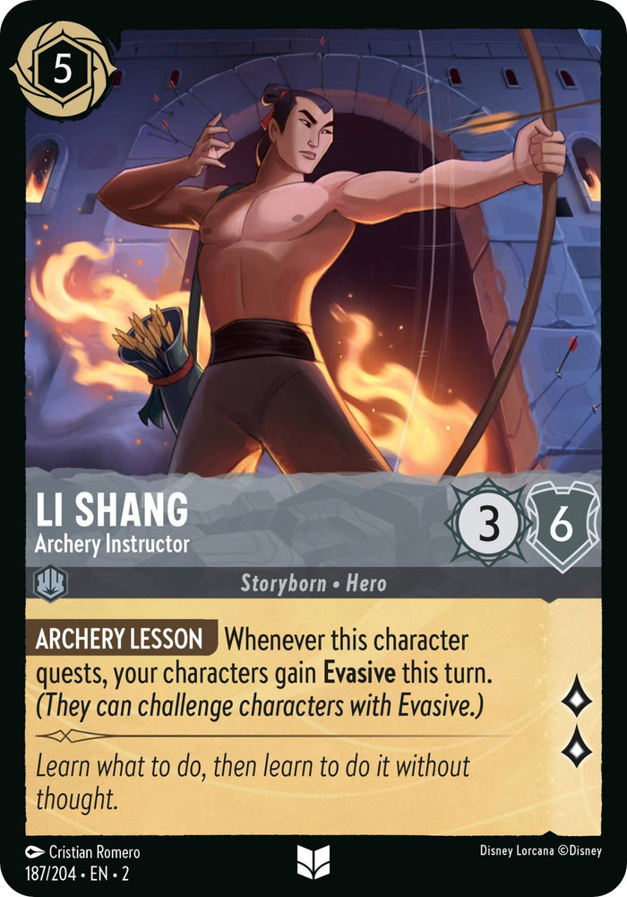 Li Shang - Instructeur de tir à l'arc (187/204) [Rise of the Floodborn] 