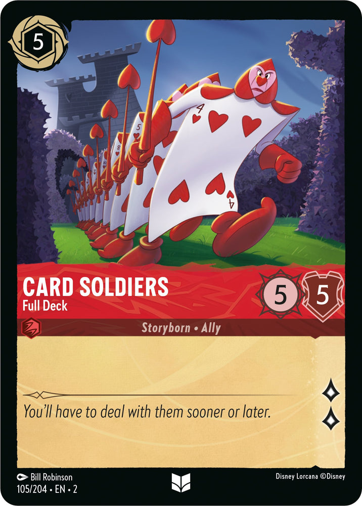 Soldats de cartes - Deck complet (105/204) [Rise of the Floodborn] 