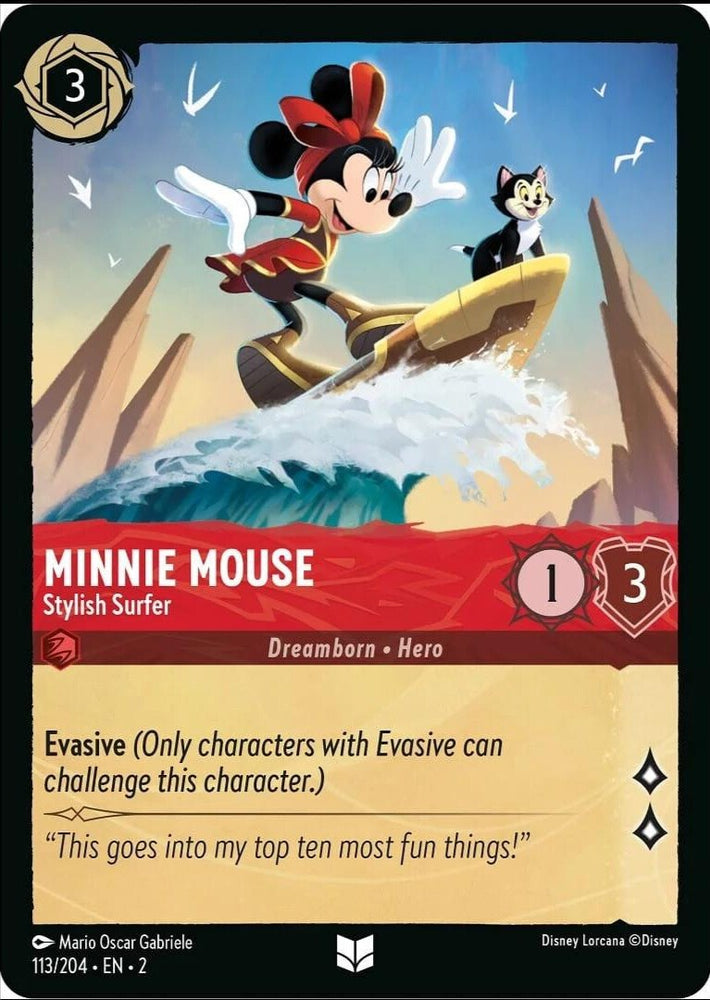 Minnie Mouse - Surfeur élégant (113/204) [Rise of the Floodborn] 