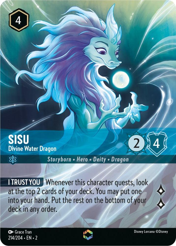 Sisu - Dragon d'eau divin (art alternatif) (214/204) [Rise of the Floodborn] 