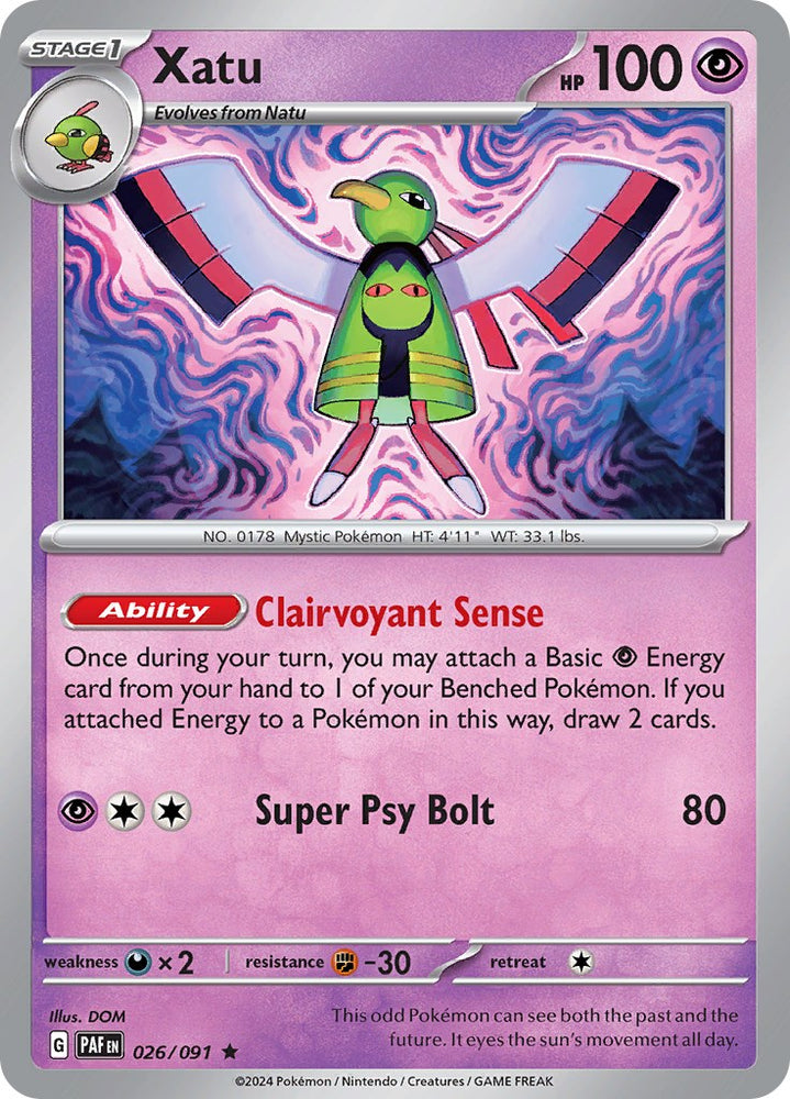 Xatu (026/091) [Scarlet & Violet: Paldean Fates]