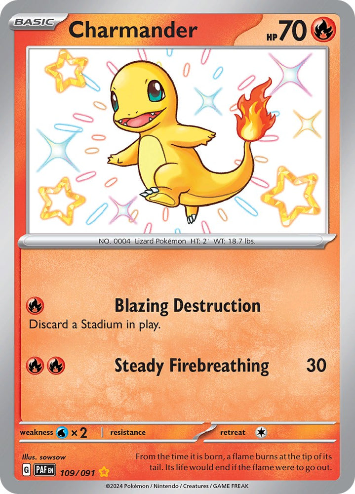 Charmander (109/091) [Scarlet & Violet: Paldean Fates]