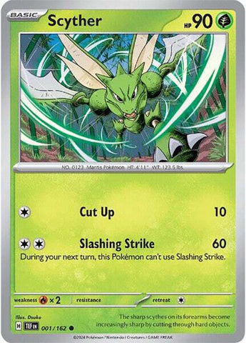 Scyther (001/162) [Écarlate et Violet : Forces Temporelles] 