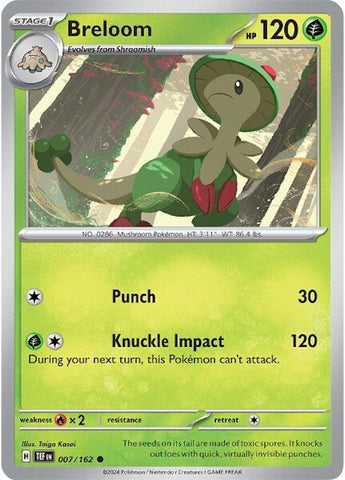 Breloom (007/162) [Écarlate et Violet : Forces Temporelles] 