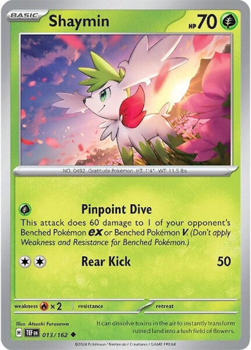 Shaymin (013/162) [Écarlate et Violet : Forces Temporelles] 