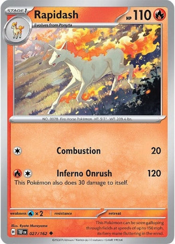 Rapidash (027/162) [Écarlate et Violet : Forces Temporelles] 