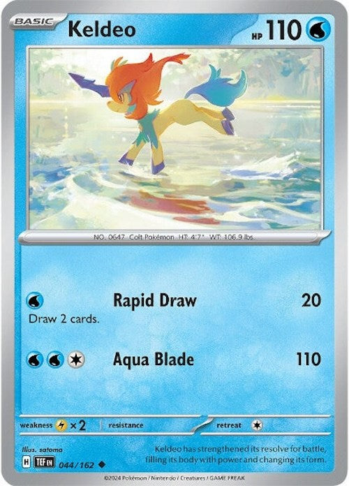 Keldeo (044/162) [Écarlate et Violet : Forces Temporelles] 