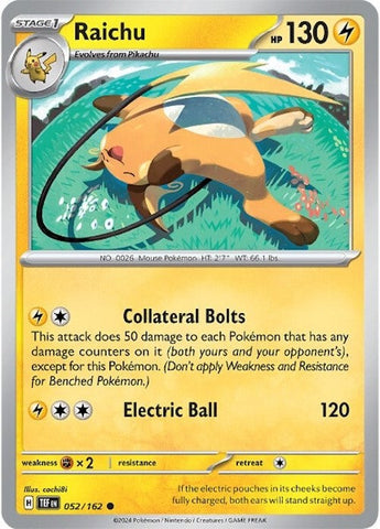 Raichu (052/162) [Écarlate et Violet : Forces Temporelles] 