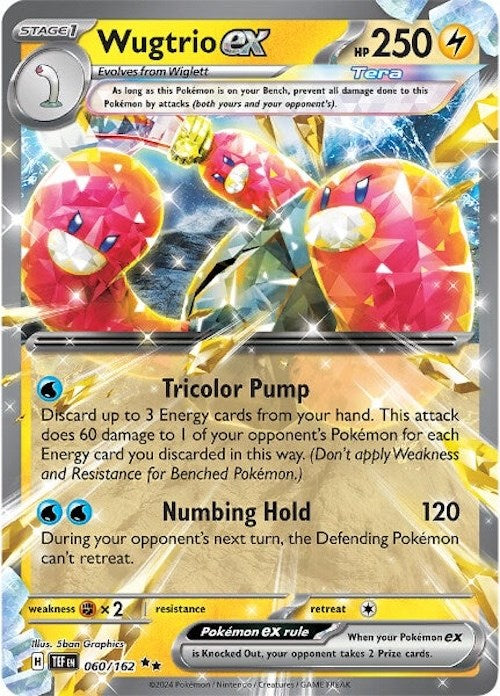 Wugtrio ex (060/162) [Écarlate et Violet : Forces Temporelles] 