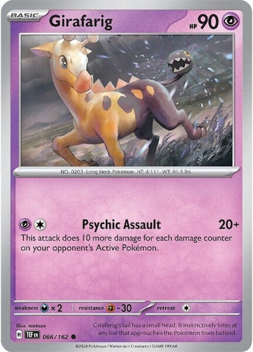 Girafarig (066/162) [Écarlate et Violet : Forces Temporelles] 