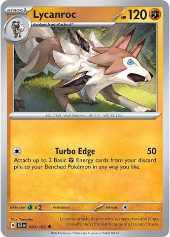 Lycanroc (090/162) [Écarlate et Violet : Forces Temporelles] 