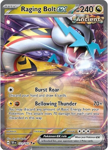 Raging Bolt ex (123/162) [Écarlate et Violet : Forces Temporelles] 