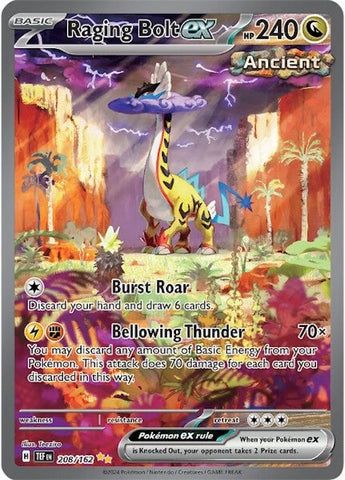 Raging Bolt ex (208/162) [Écarlate et Violet : Forces Temporelles] 